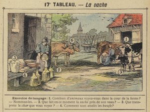 A vaca (cor litho) de Gustave Fraipont