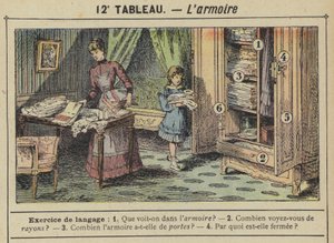 O guarda-roupa (cor litho) de Gustave Fraipont