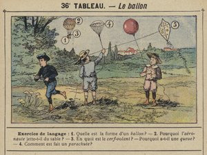 O balão (cor litho) de Gustave Fraipont