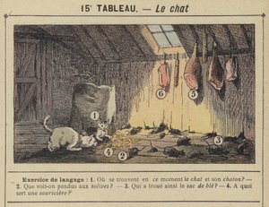 O gato (cor litho) de Gustave Fraipont