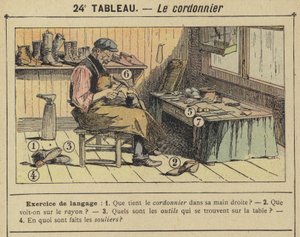 O sapateiro (cor litho) de Gustave Fraipont