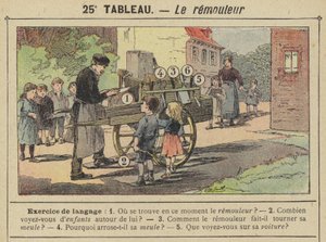 O remouleur (cor litho) de Gustave Fraipont