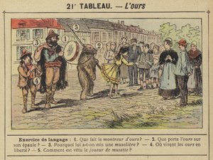 O urso (cor litho) de Gustave Fraipont