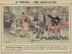 O meu cavalo de madeira (cor litho) de Gustave Fraipont