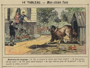 O meu cão Tom (cor litho) de Gustave Fraipont
