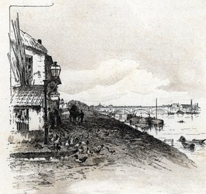 Vista do quai d