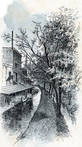 Vista dos dois rios Bievre do Boulevard d