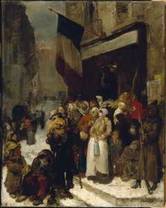 Cantina municipal, Saint-Martin, durante o cerco de Paris, c.1871 (óleo sobre tela)