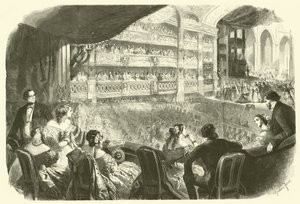 Uma apresentação de gala na ópera (gravura) de Gustave Janet
