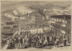 Chegada do General Montaubon em Hong Kong de Gustave Janet