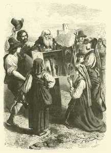 O expositor de relíquias, Itália (gravura) de Gustave Janet