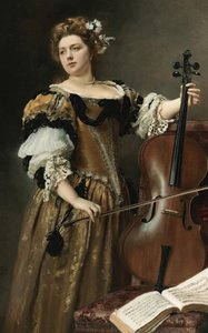 O violoncelista, c. 1890. de Gustave Jean Jacquet