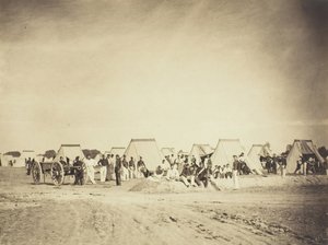 Acampamento de Artilharia, Camp de Chalons, 1857. de Gustave Le Gray