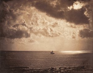 Brig na água de Gustave Le Gray