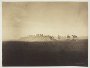 Acampamento Chalons: Manobras em 3 de outubro de Gustave Le Gray