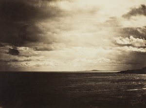 Céu nublado, mar Mediterrâneo, 1857 de Gustave Le Gray