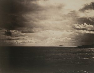 Mediterrâneo com o Monte Agde, 1857. de Gustave Le Gray