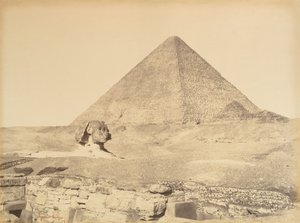 Pirâmides de Gizé, 1865-69. de Gustave Le Gray