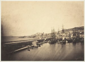 O cais de Sète, 1857. de Gustave Le Gray