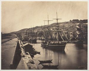 O porto e a cidade de Sète-Mediterranée (Port et Ville de Sète-Mediterranée) de Gustave Le Gray
