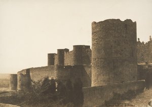 As muralhas de Carcassonne, 1851. de Gustave Le Gray