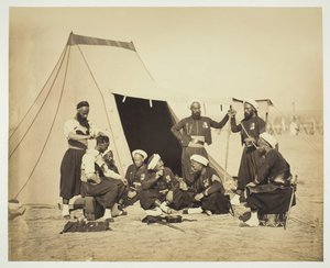 Zouaves sem título, 1857. de Gustave Le Gray