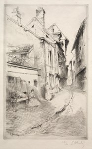 A rue de lecole em Troyes, 1902.