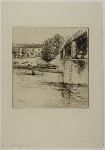 A ponte em Fournay, do lado de Gustave Leheutre