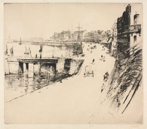 A Barragem de Treport. de Gustave Leheutre