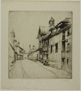 A rua do pequeno claustro, Troyes de Gustave Leheutre