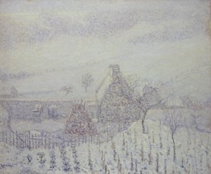Nevasca em Hedouville de Gustave Loiseau