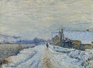 Efeito de neve em Tournedos, 1899 de Gustave Loiseau