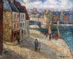 Cais em Dieppe, de Gustave Loiseau