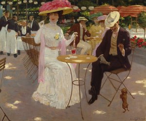 Cena do Café de Gustave Max Stevens
