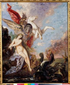 Andromede chainee to a rock is delivree by Persee Painting by Gustave Moreau (1826-1898) de Gustave Moreau