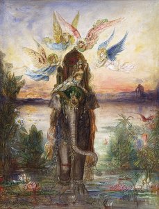 Der Heilige Elefant (Péri). 1882 de Gustave Moreau