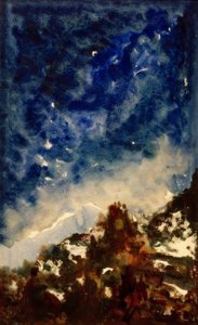 Estudo da paisagem de Gustave Moreau