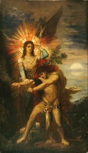 Jacob e o Anjo de Gustave Moreau