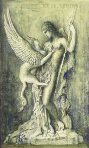 Édipo e a Esfinge; Édipe e Esfinge, de Gustave Moreau