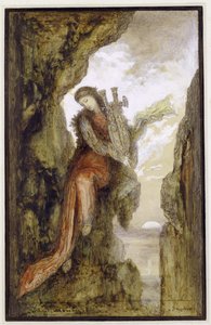 Safo no penhasco de Gustave Moreau