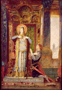 Santa Isabel da Hungria, ou O Milagre das Rosas, 1879 de Gustave Moreau