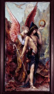 The Voices Painting by Gustave Moreau (1826-1898) Antes de 1889. Paris, Arts Decoratifs - As Vozes. Pintura de Gustave Moreau (1826-1898) Antes de 1889. Artes Decorativas, Paris de Gustave Moreau