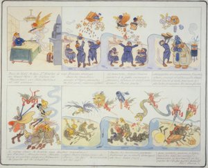 Ø WW - Natal 1916 - desenhos animados franceses de Gustave Wendt