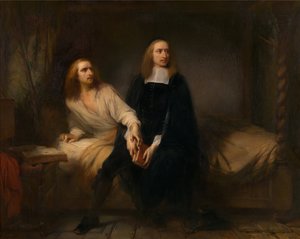 Os irmãos De Witt em cativeiro de Gustave or Gustaaf Wappers