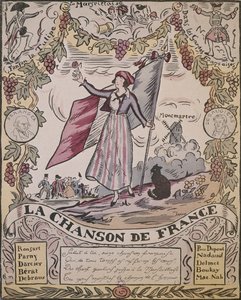 Alegoria da Canção Francesa (cor litho)