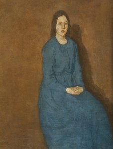 Uma jovem de azul, c.1914-15 de Gwen John