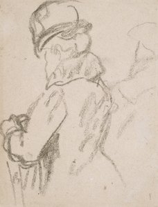 Mademoiselle Pouvereau (carvão sobre papel) de Gwen John