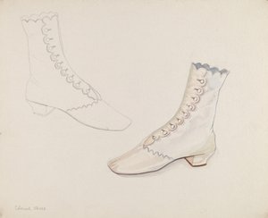 Sapatos de casamento Quaker, c. 1936. de Gwyneth King