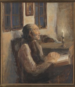 O velho no leproso de H.A. Brendekilde