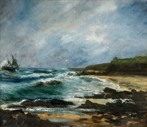 Naufrágio do ketch russo Julerneck ao largo de Marsden Cliffs de H.C.B. Scott